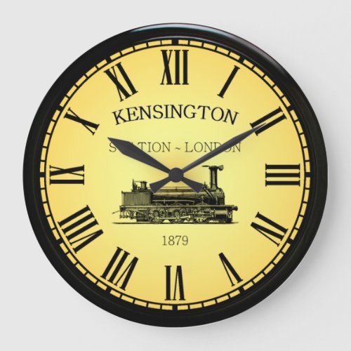 Kensington Station  London England  1879  Large Clock