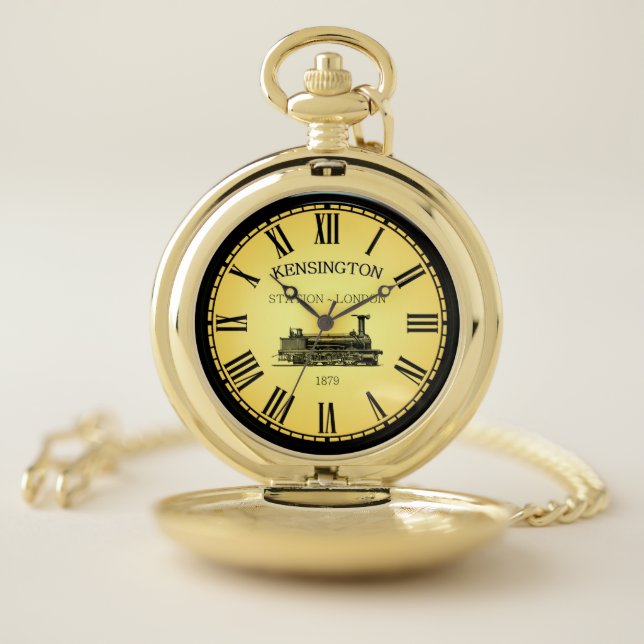 Kensington Station ~ London England ~ 1879 ~ Pocket Watch (Inside)