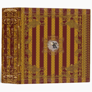 Kensington Stripe Vintage Binder Monogram