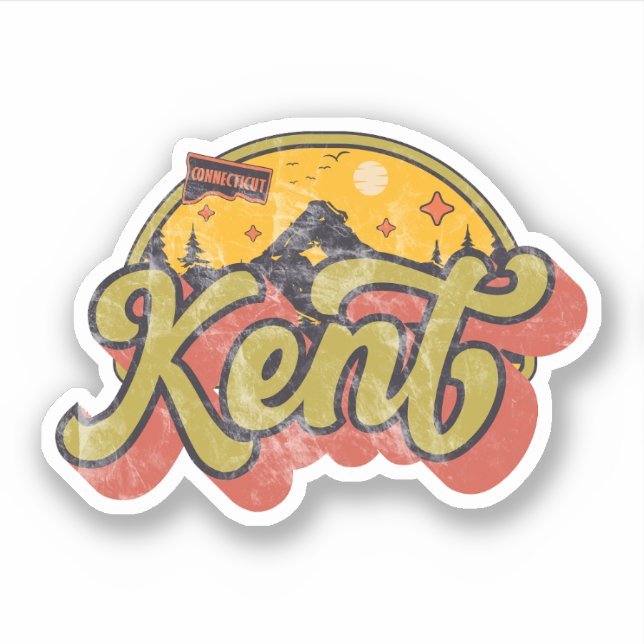 Kent, Connecticut Sticker (Front)