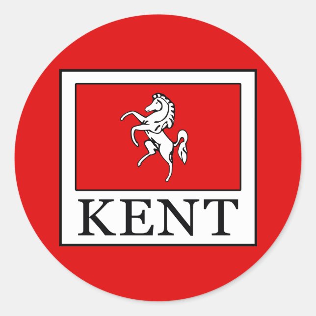 Kent County England Classic Round Sticker (Front)