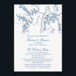 Kent Island Maryland Destination Wedding Program<br><div class="desc">This elegant Kent Island map wedding program is perfect for your Kent Island destination wedding to Grasonville or Stevensville, Maryland. There's a heart that you can move over your wedding location. Perfect for venues like Chesapeake Bay Beach Club, Silver Swan Bayside, Kent Island Resort, Kent Island Yacht Club, or Prospect...</div>
