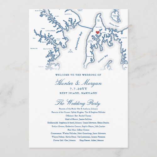 Kent Island Maryland Destination Wedding Program