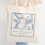 Kent Island Maryland Map Wedding Welcome Tote Bag<br><div class="desc">Quick and Easy ordering! These Kent Island, Maryland map tote bags are perfect to welcome your out of town wedding guests with welcome bag goodies, or customize them for your wedding party. Move the heart by clicking "Edit Using design tool" under "Personalize". Perfect for venues like Chesapeake Bay Beach Club,...</div>