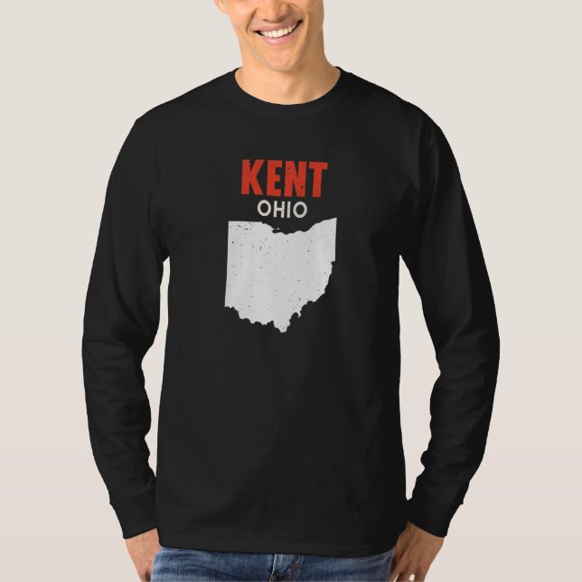 KENT Ohio USA State America Travel Ohioan   T-Shirt (Front)