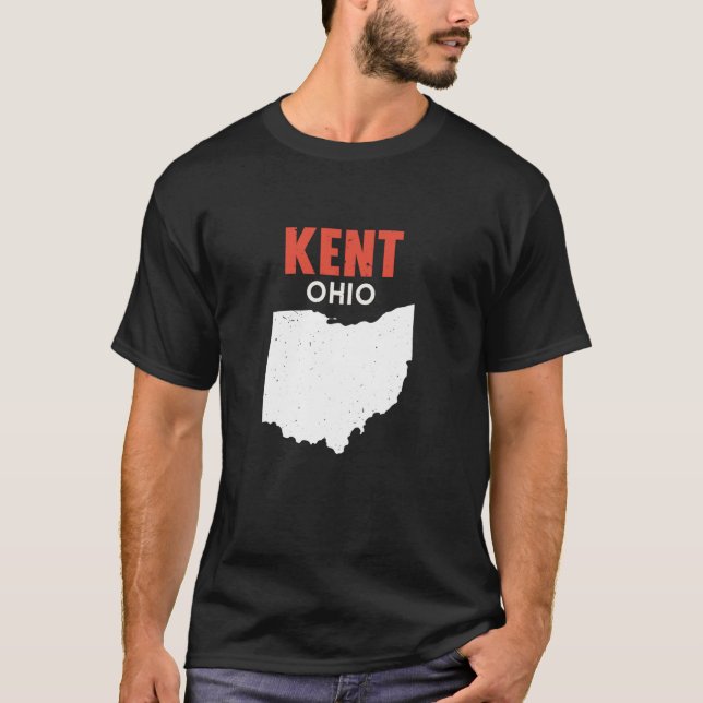 KENT Ohio USA State America Travel Ohioan  T-Shirt (Front)