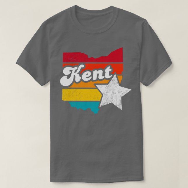 Kent Ohio Vintage Distressed Souvenir 2 T-Shirt (Design Front)