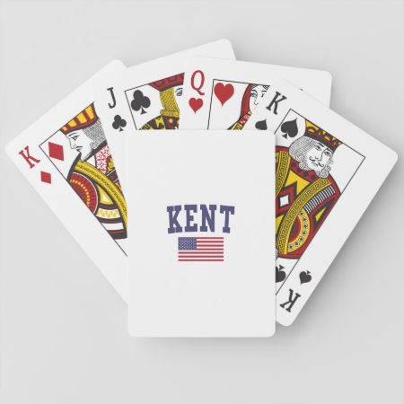 Kent Us Flag Playing Cards