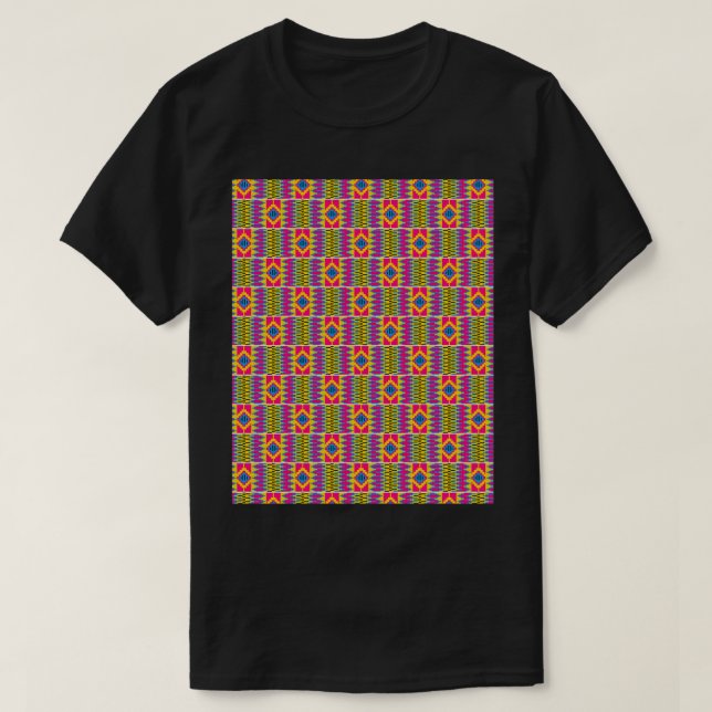 Kente Africa Pattern Graphic 1 T-Shirt (Design Front)
