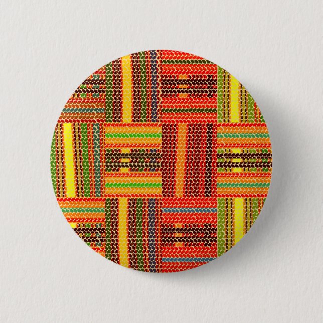 kente african print button (Front)
