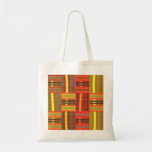 kente african print tote bag