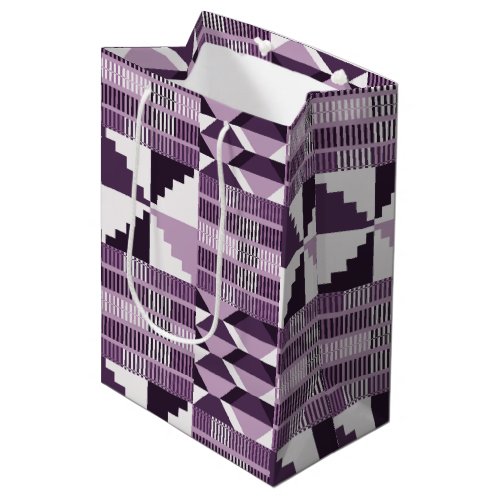 Kente Block - Smoky Plum Medium Gift Bag