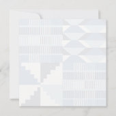 Kente Block - Soft Indigo Flat Card (Back)