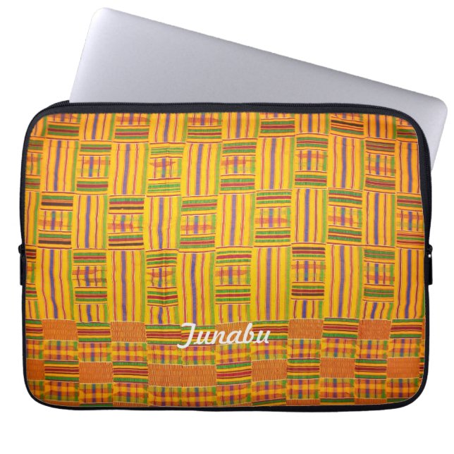 Kente Cloth 13 inch Laptop Case (Front)