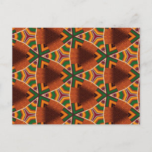 Kente Geometrics Kwanza 2023 Afrocentric Postcard