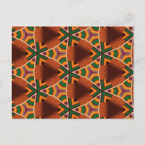 Kente Geometrics Kwanza 2023 Afrocentric  Postcard