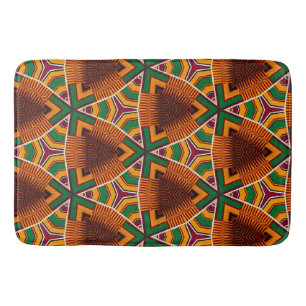Kente Geometrics Kwanza Afrocentric Bath Mat