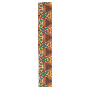 Kente Geometrics Kwanzaa  Afrocentric  Long Table Runner