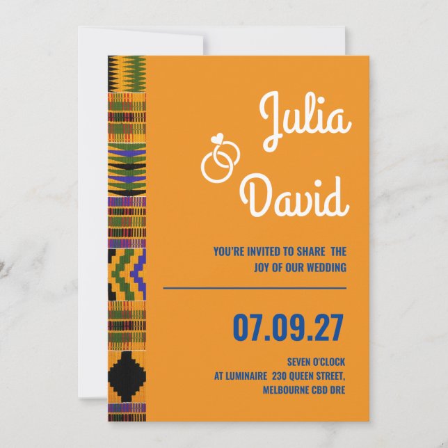 Kente Invitations Series(New). (Front)
