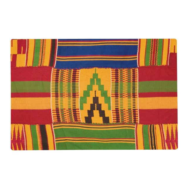Kente Laminated Placemat (Back)