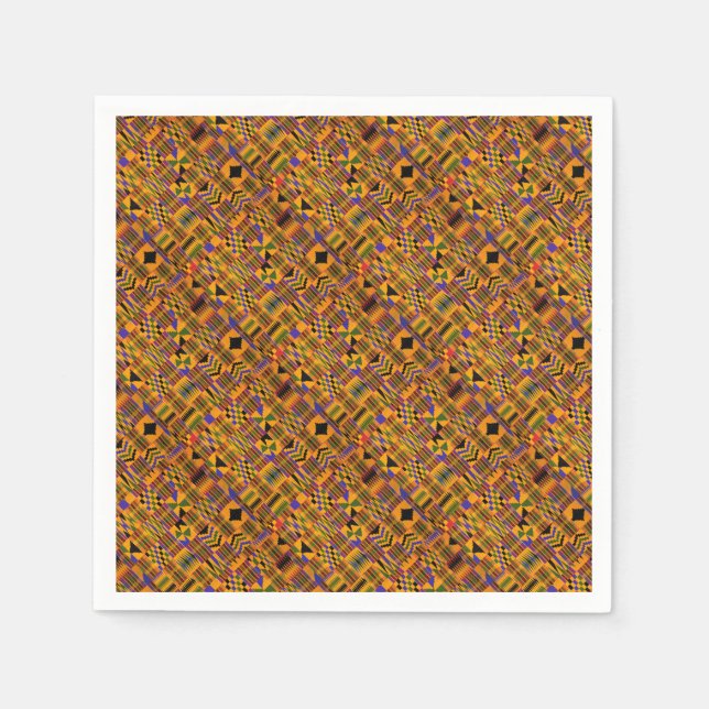 kente Party Paper Napkins (Front)