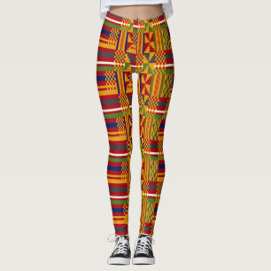 Kente Pattern – Vibrant African Textile Art Leggings