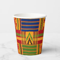 Kente Print Paper Cups