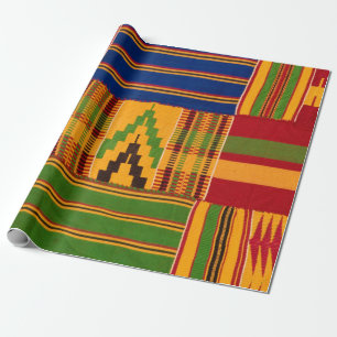Kente Print Wrapping Paper