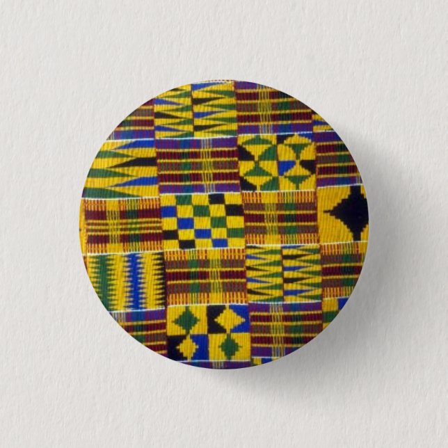 kente rhapsody pinback button (Front)