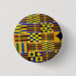 kente rhapsody pinback button