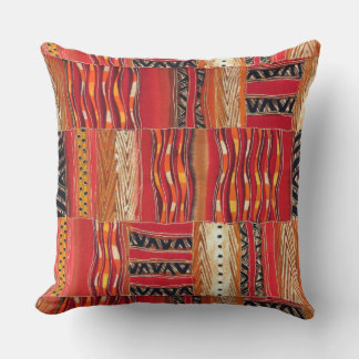 Kente Sunrise Throw Pillow