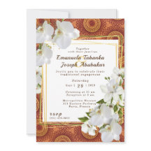 Kente Wedding Invitation Circles of Love