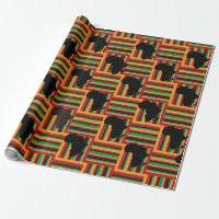 Kente Wrapping Paper, Kwanzaa Paper