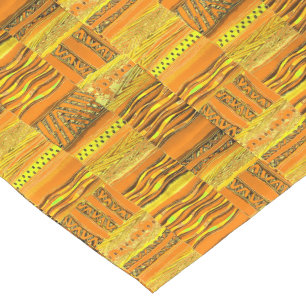 Kente Yellow Short Table Runner