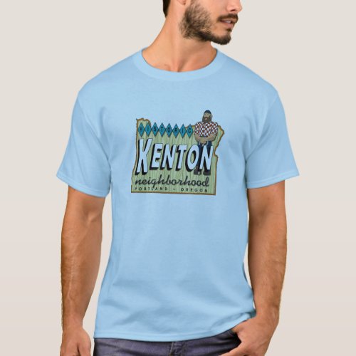 Kenton Paul Bunyan mens Blue T_Shirt