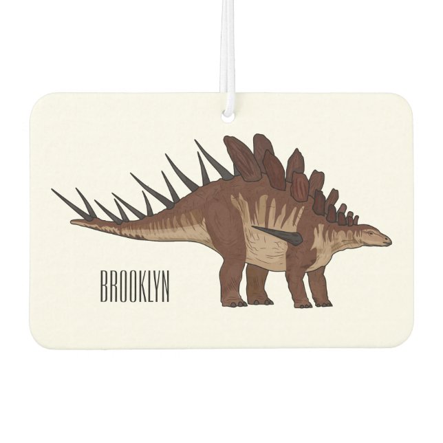 Kentrosaurus cartoon illustration  air freshener (Front)