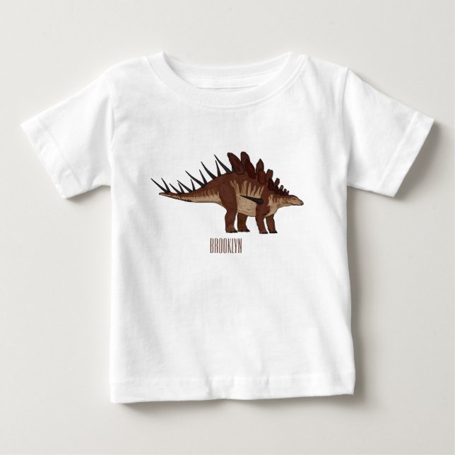 Kentrosaurus cartoon illustration  baby T-Shirt (Front)