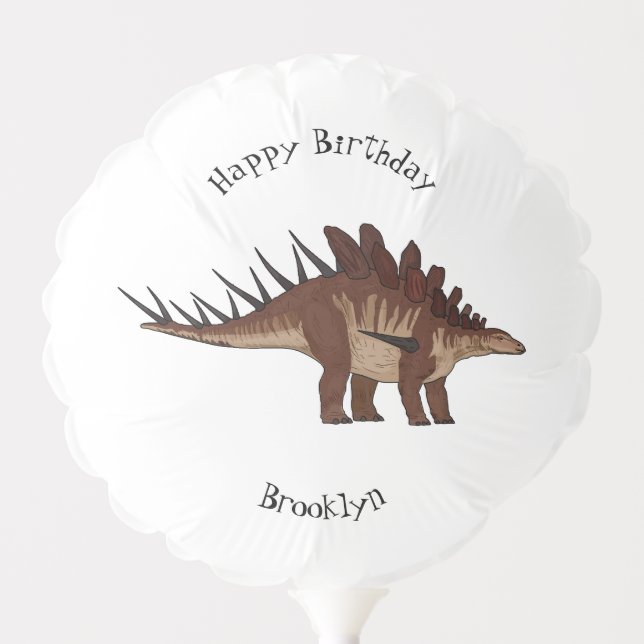 Kentrosaurus cartoon illustration balloon (Front)