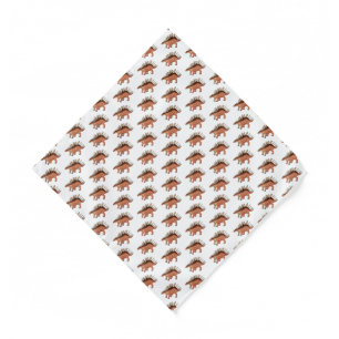 Kentrosaurus cartoon illustration  bandana