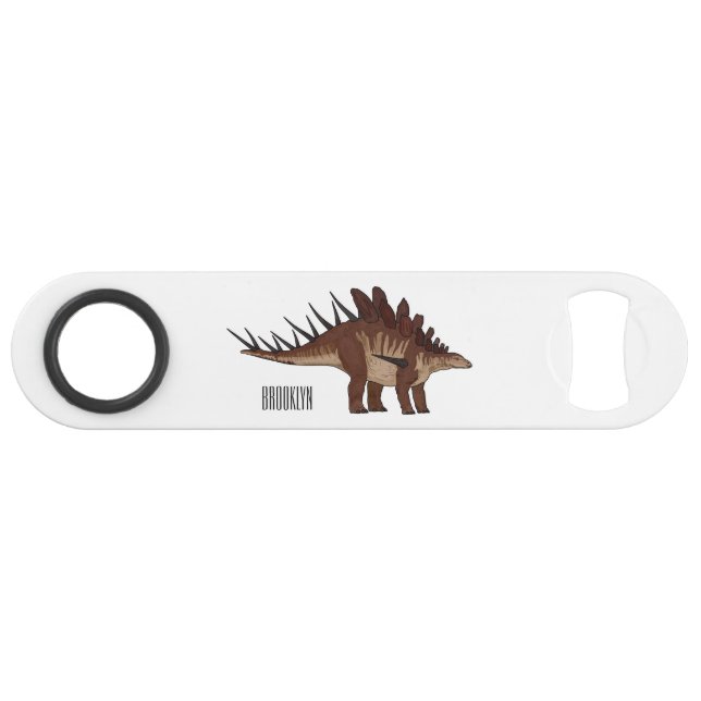 Kentrosaurus cartoon illustration  bar key (Front (Horizontal))