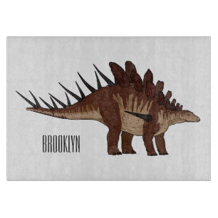 Kentrosaurus cartoon illustration  cutting board