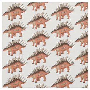 Kentrosaurus cartoon illustration fabric