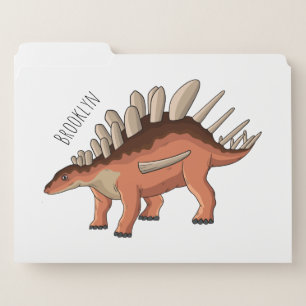 Kentrosaurus cartoon illustration file folder