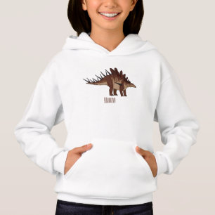 Kentrosaurus cartoon illustration hoodie