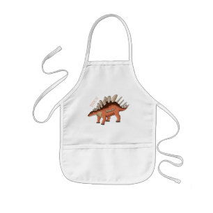 Kentrosaurus cartoon illustration kids' apron