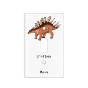 Kentrosaurus cartoon illustration light switch cover