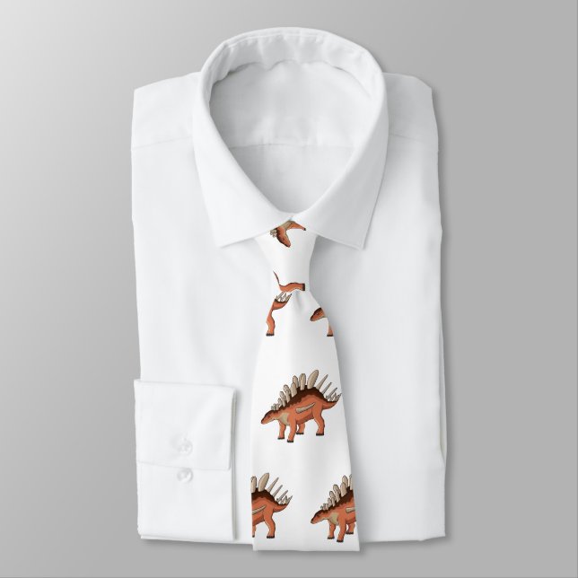 Kentrosaurus cartoon illustration  neck tie (Tied)