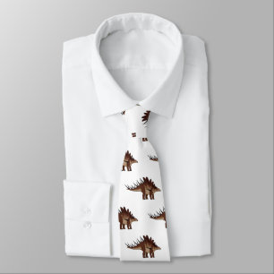 Kentrosaurus cartoon illustration neck tie