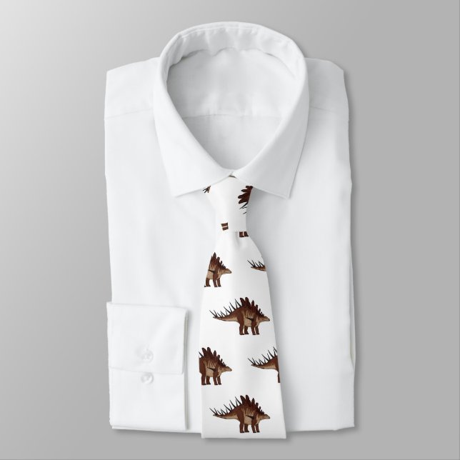 Kentrosaurus cartoon illustration  neck tie (Tied)