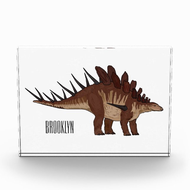 Kentrosaurus cartoon illustration  photo block (Front)